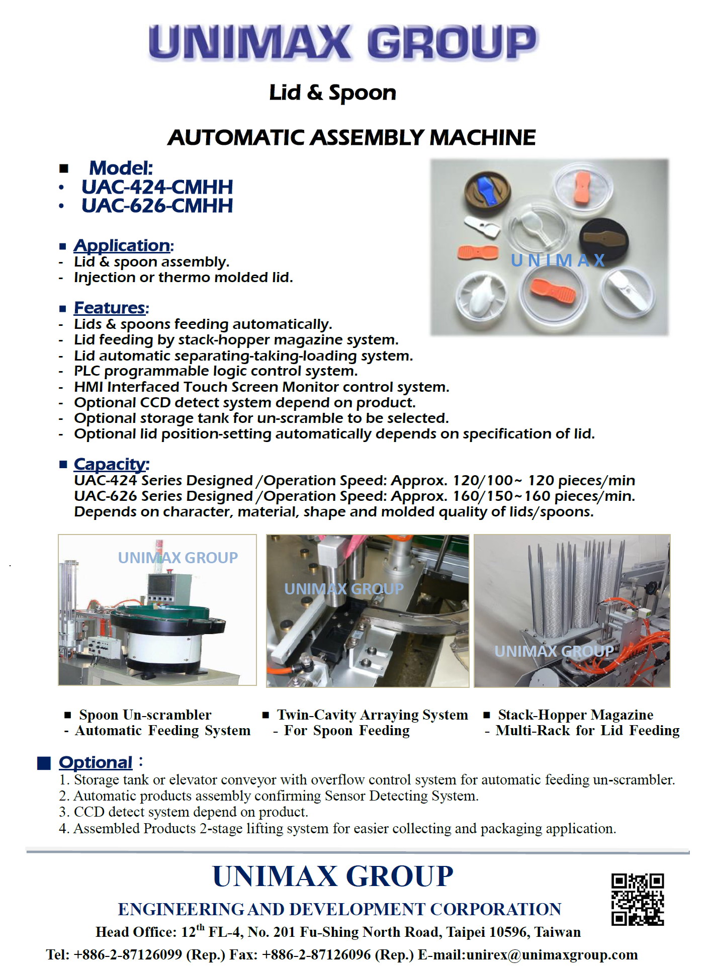 Automatic Lid-Spoon Assembly Machine